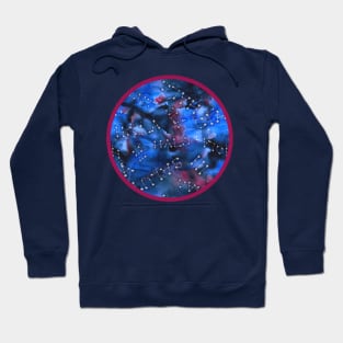 Intergalactic greetings watercolor Hoodie